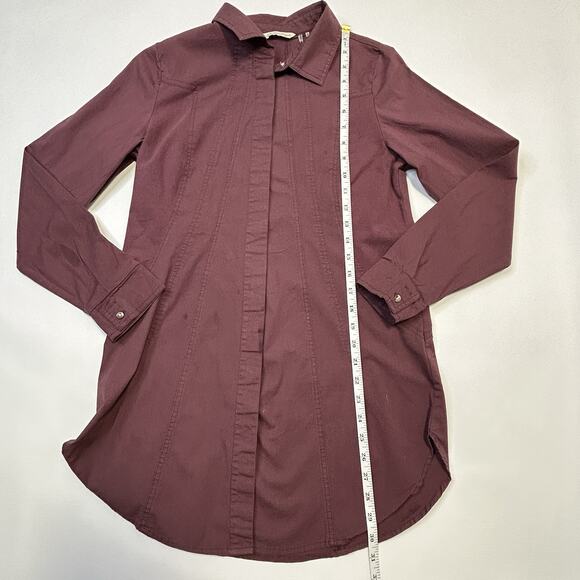 Soft Surroundings Seems Perfect Shirt Button Up Artsy Lagenlook Boho Size Small - Picture 6 of 10